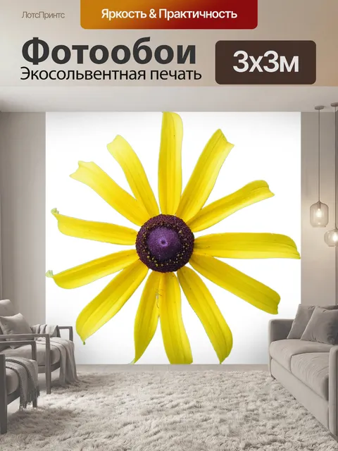 Фотообои Желтый цветок