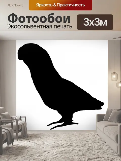 Фотообои небольшой попугай