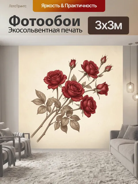 300 × 300 см · Экосольвентная печать