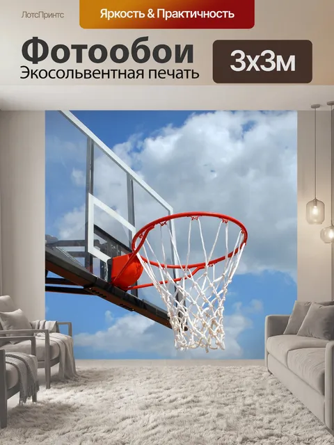 Фотообои Открытый Баскетбол обода