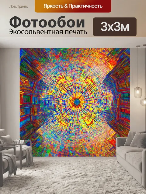 Фотообои венеция, где квадраты в солнечном свете превращаются в калейдоскоп необычных цветов и форм