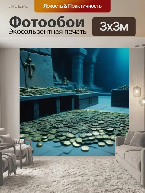 Фотообои подземелье с затерянными сокровищами
