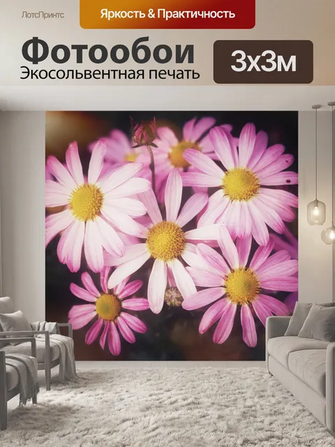 Фотообои Цветы распускаются розовые фото