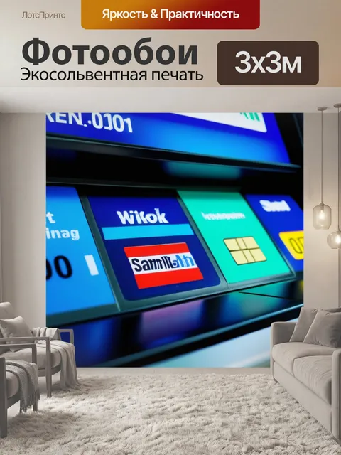 Фотообои деньги через atm