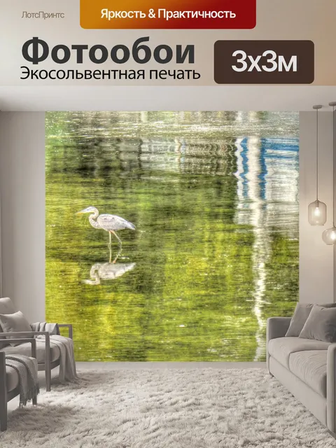 Фотообои Голубая цапля