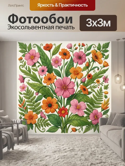 300 × 300 см · Экосольвентная печать