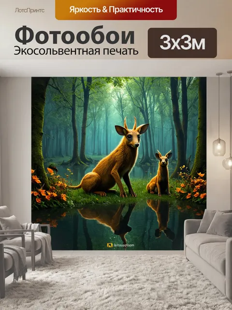Фотообои в стиле готический с изображением таинственных лесных существ и водоемов