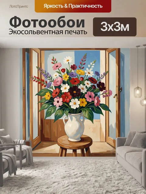 300 × 300 см · Экосольвентная печать