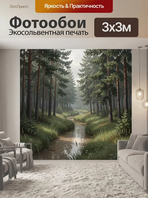 300 × 300 см · Экосольвентная печать