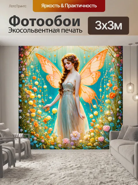 Фотообои природа в стиле альфонса муха