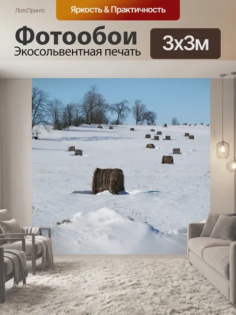 Фотообои Снег
