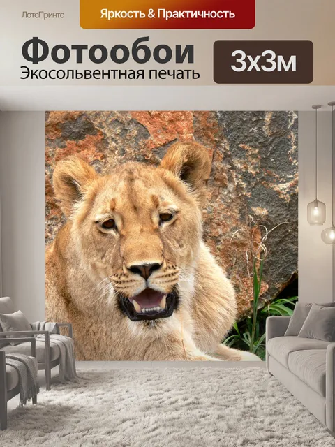 Фотообои Львица рок
