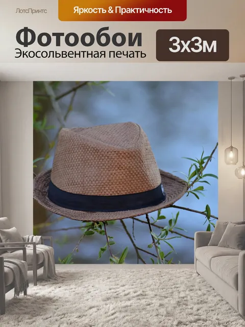 Фотообои Соломенная шляпа