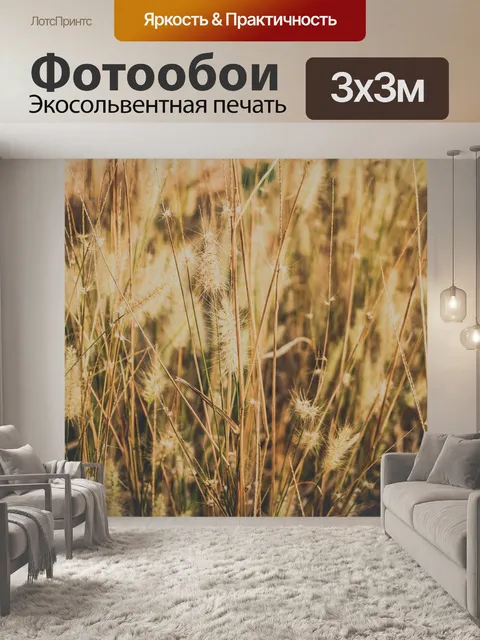 Фотообои Дикий цветок травы