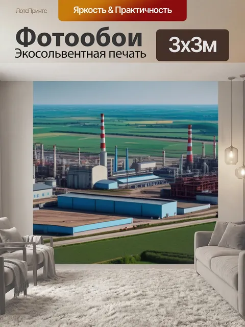 Фотообои пейзаж с завода смешной