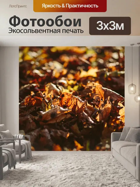 Фотообои Осенние листья
