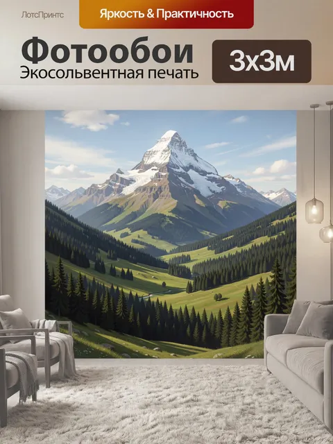 300 × 300 см · Экосольвентная печать