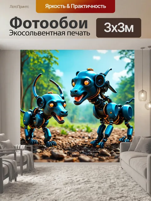 Фотообои природа в стиле ретрофутуризм