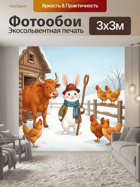300 × 300 см · Экосольвентная печать