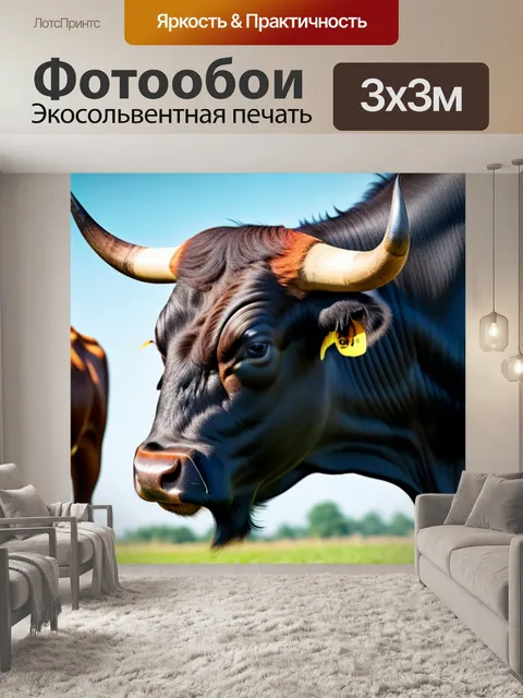 Фотообои с быком