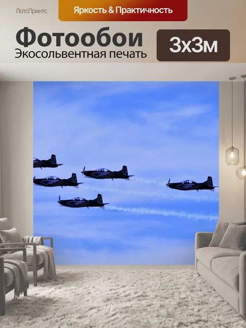 Фотообои Серебряные соколы в полете