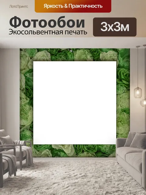Фотообои Цветы розы фоторамка