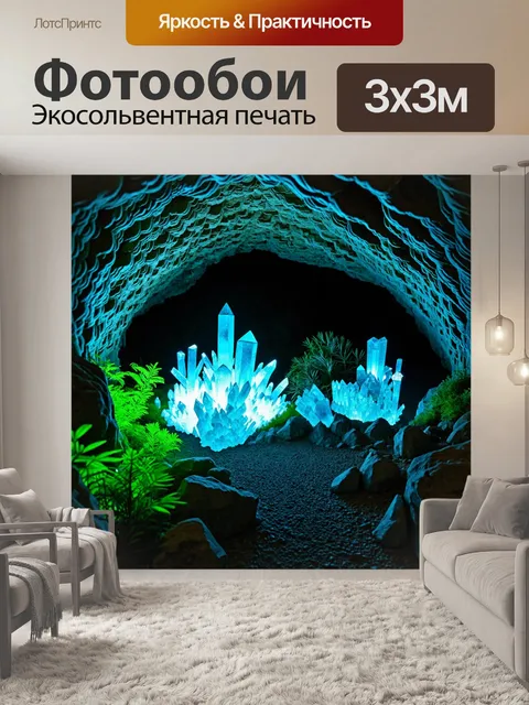Фотообои глубина подземной пещеры