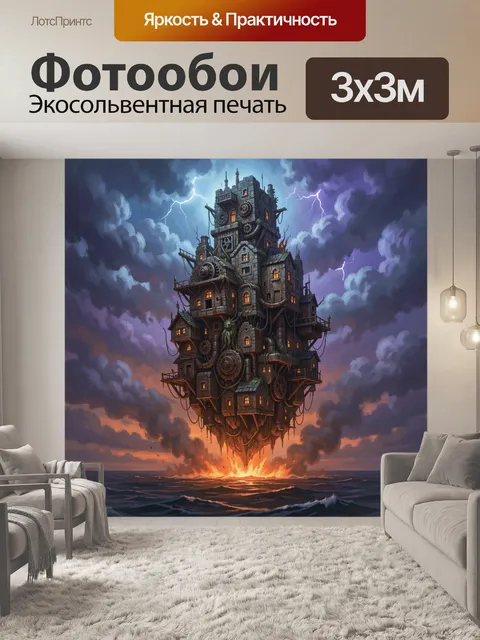 300 × 300 см · Экосольвентная печать