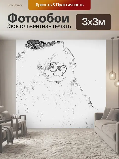 Фотообои Санта-Эскиз