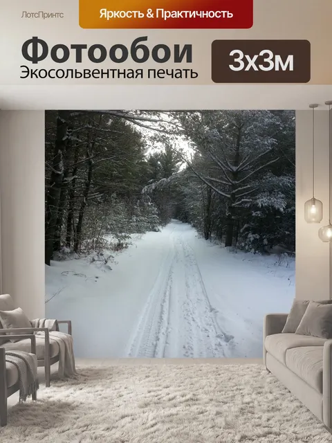 Фотообои Зимний пейзаж
