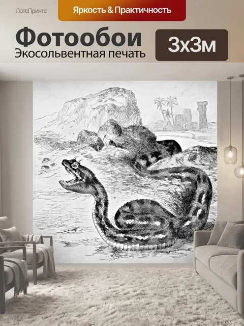 Фотообои Cerastes или рогатая гадюка