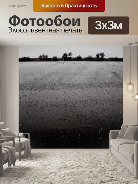 Фотообои дождь на асфальте