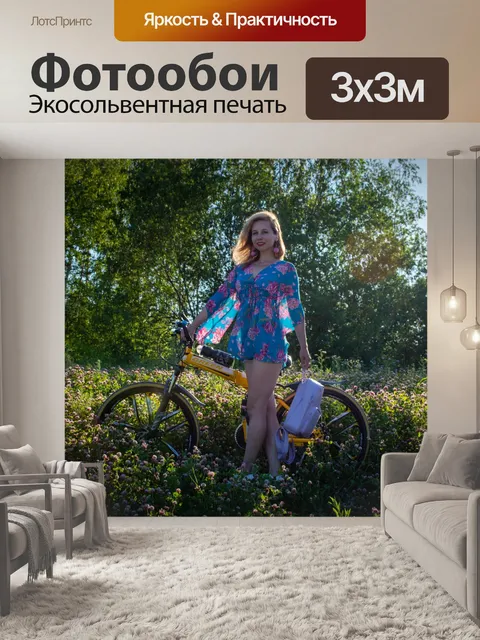 Фотообои солнце, лето, велосипед, природа, солнеч