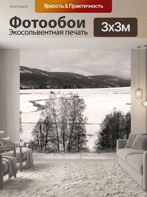 Фотообои Зимний пейзаж