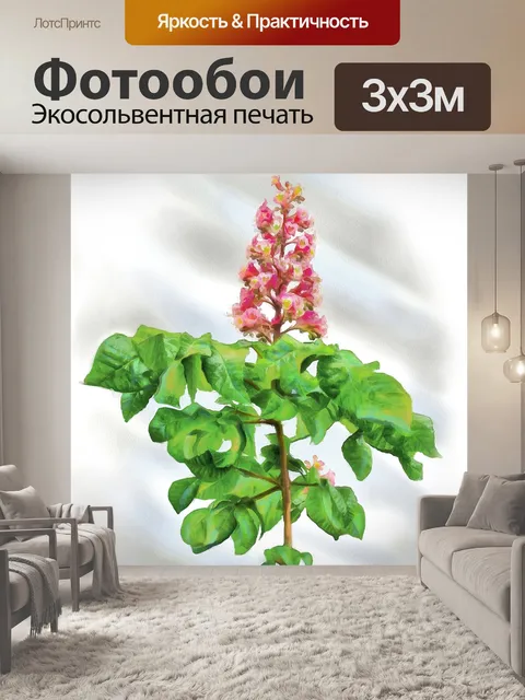 Фотообои Каштан розовый