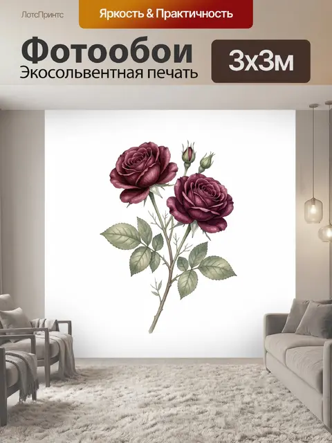 300 × 300 см · Экосольвентная печать