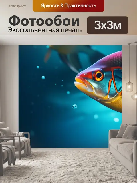 Фотообои с рыбой