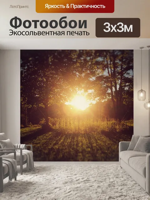Фотообои Заход солнца