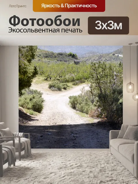Фотообои Вилка в дороге