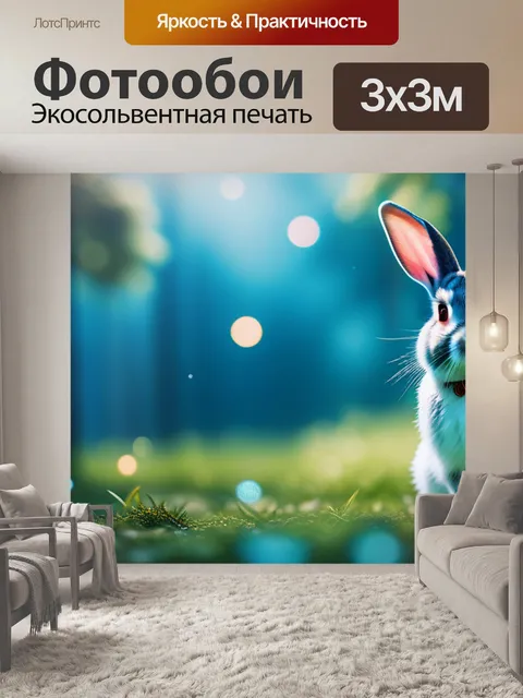 Фотообои с кроликом