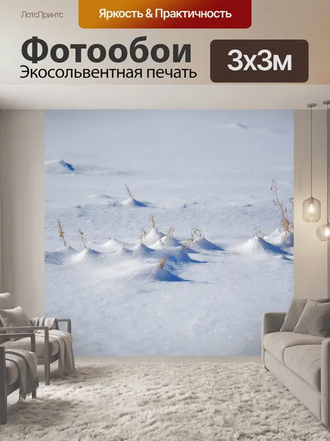 Фотообои снежная равнина
