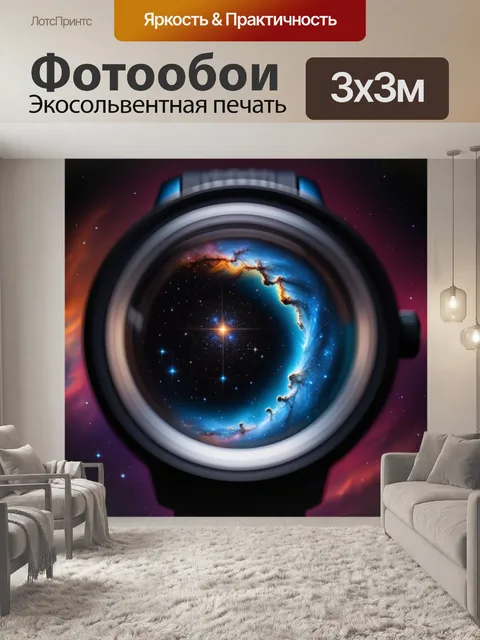 Фотообои время в кармане, отражающее вселенную