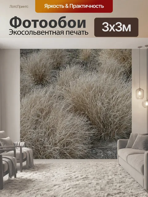Фотообои Пляж кустах