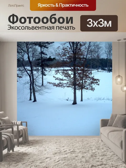 Фотообои Зимний снег