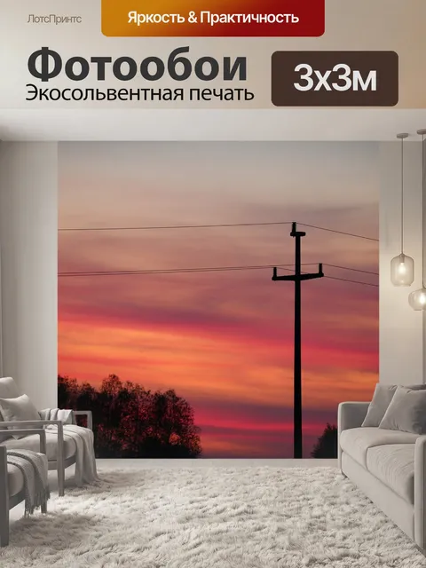 Фотообои Электрический столб
