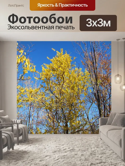 Фотообои Желтые листья