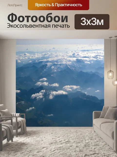 Фотообои Просмотр полёта самолета 906