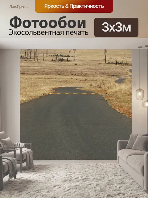 Фотообои Асфальтированная дорога в игровом парке