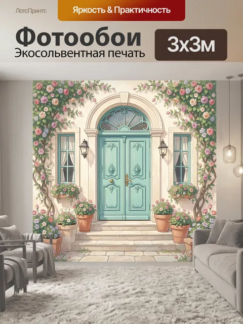 300 × 300 см · Экосольвентная печать