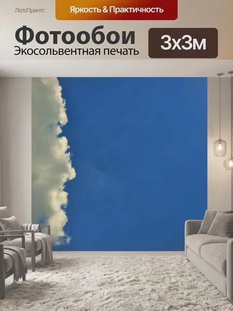 Фотообои белое облако спереди